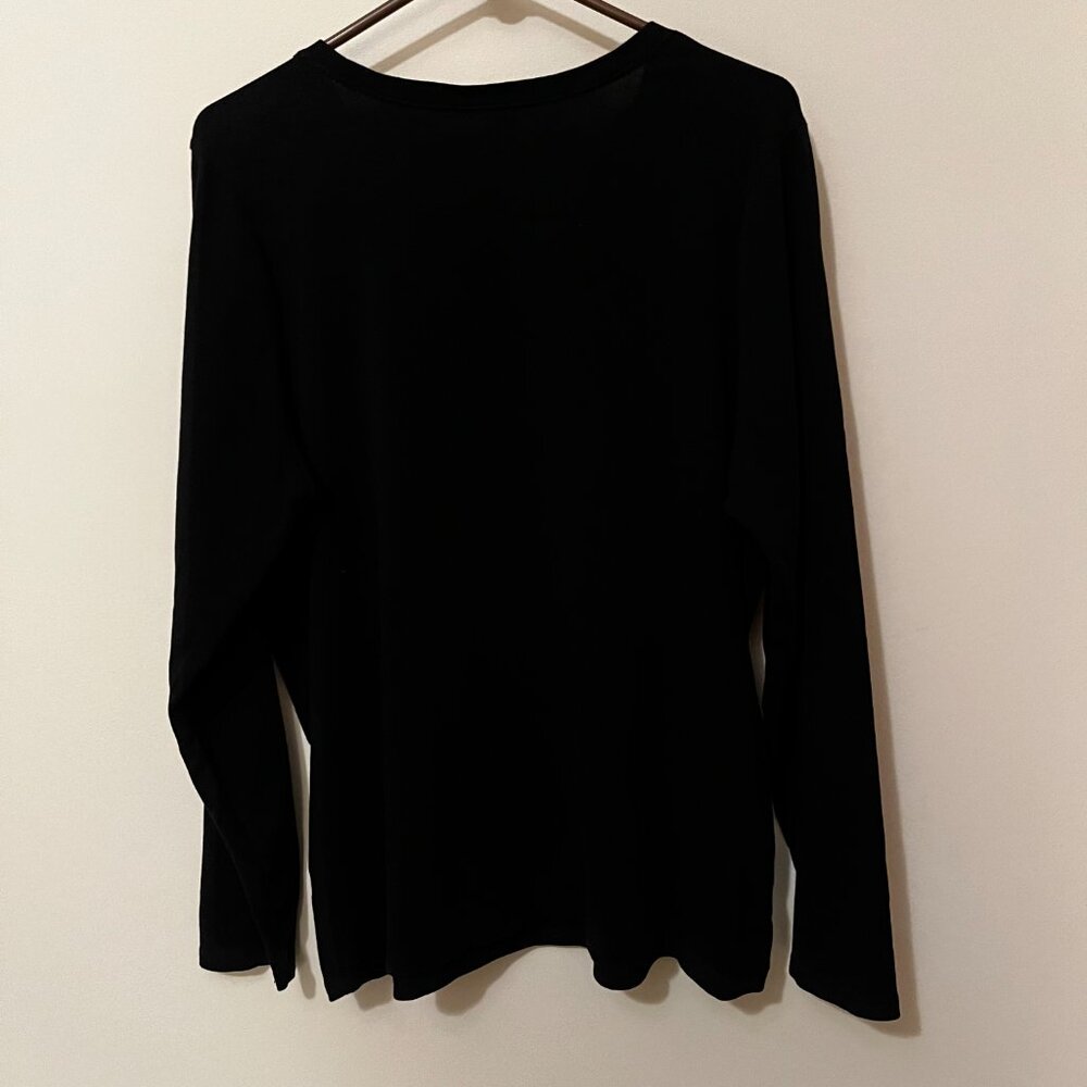 NEW} Venezia Long Sleeve Women's Modern Tee, Black/Size 18-20 - Picture 2 of 11